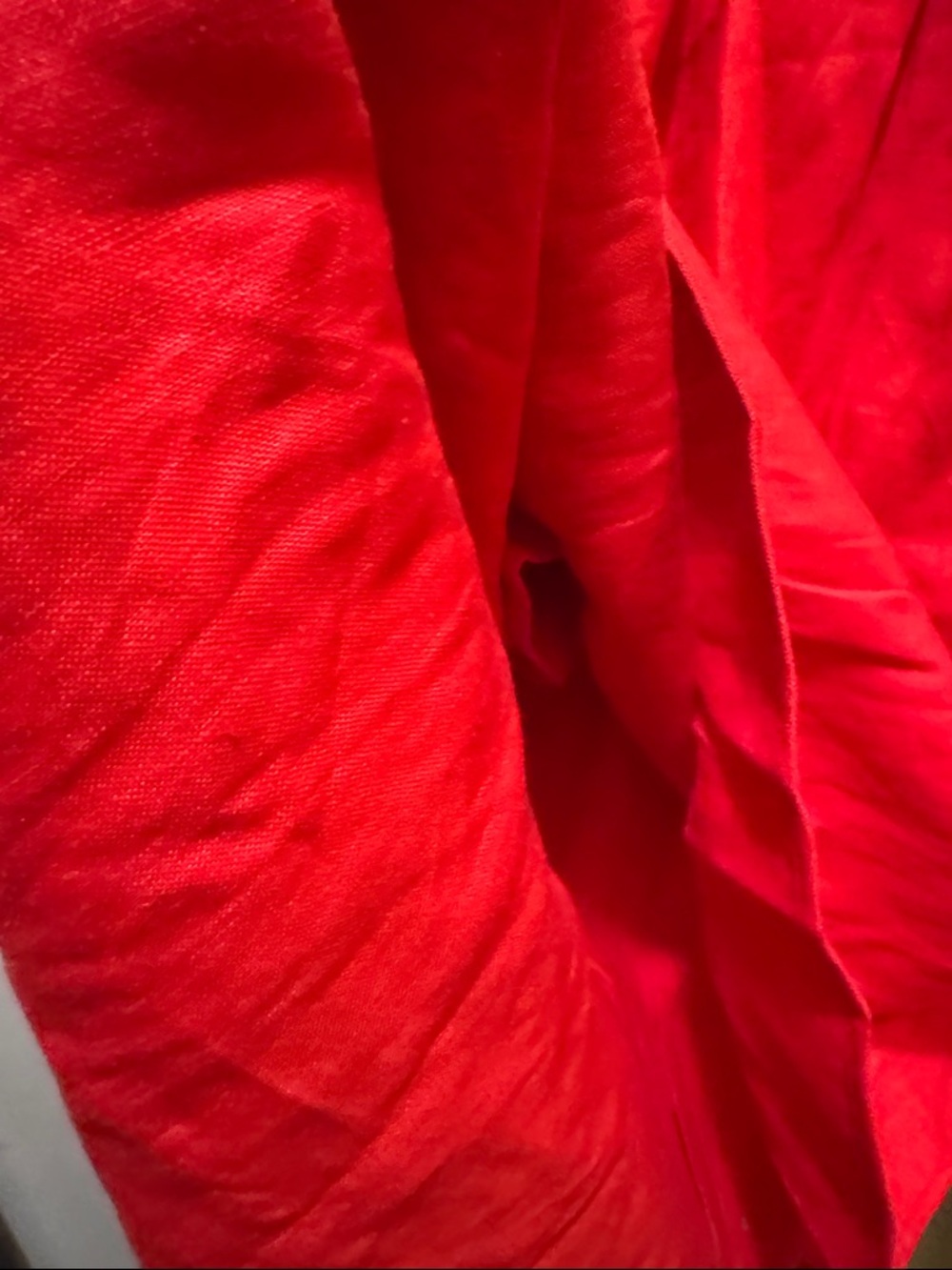 FARM Rio Vibrant Red Button-Front A-Line Skirt - Picture 4 of 4